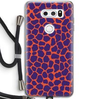 Purple Giraffe: LG V30 Transparant Hoesje met koord