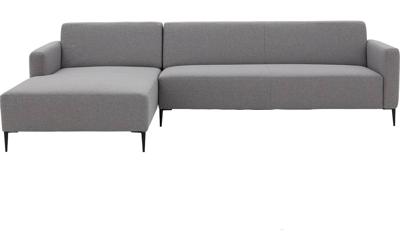 Goossens Bank Key West grijs, stof, 3-zits, modern design