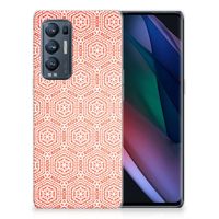 OPPO Find X3 Neo TPU bumper Pattern Orange - thumbnail