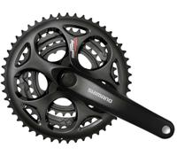 Crankstel 7/8 speed Shimano Tourney FC-A073 - 170/50-39-30T met vierkante as - zwart