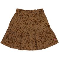 Quapi Meisjes rok - Riona - AOP bruin fudge stippen Quapi Meisjes rok - Riona - AOP bruin fudge stippen