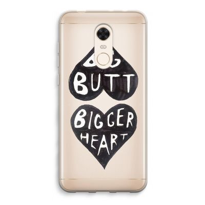 Big butt bigger heart: Xiaomi Redmi 5 Transparant Hoesje