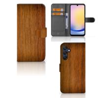 Samsung Galaxy A25 | Book Style Case | Donker Hout