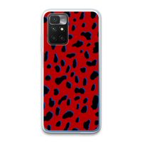 Red Leopard: Xiaomi Redmi 10 Transparant Hoesje