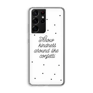 Confetti: Samsung Galaxy S21 Ultra Transparant Hoesje