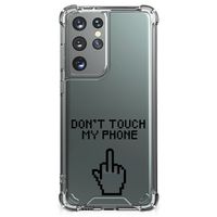 Samsung Galaxy S21 Ultra Anti Shock Case Finger Don't Touch My Phone - thumbnail