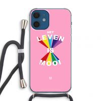 Het Leven Is Mooi: iPhone 12 mini Transparant Hoesje met koord