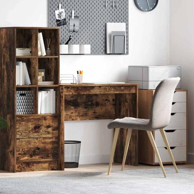 Bureau Gerookt eiken 80 x 40 x 76 cm Bewerkt hout