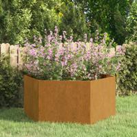 VidaXL Plantenbak roestig 90x90x45 cm cortenstaal