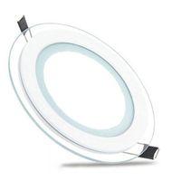 LED Downlight Slim - Inbouw Rond 6W - Helder/Koud Wit 6400K - Mat Wit Glas - Ø96mm - thumbnail