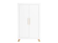 Bopita Lisa 2-deurskast - Wit/Naturel - thumbnail