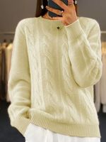 Loose Casual Crew Neck Sweater - thumbnail