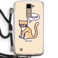 Miauw: LG K10 (2016) Transparant Hoesje met koord