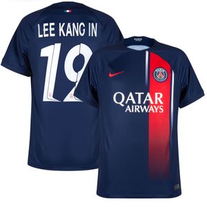 Paris Saint Germain Shirt Thuis 2023-2024 + Lee Kang In 19 (Cup Bedrukking)
