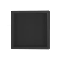 Wiesbaden Demis RVS Inbouwnis 30x30cm - Mat Zwart