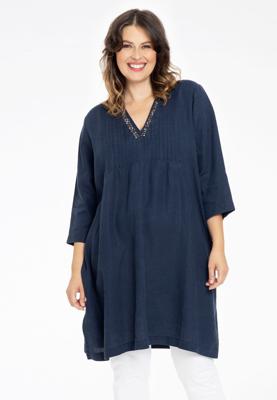 Yoek Tuniek plooien | Blauw | Maat 54/56
