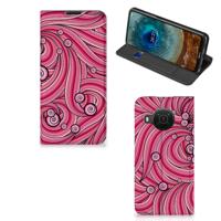 Nokia X20 | X10 | Bookcase | Swirl Pink