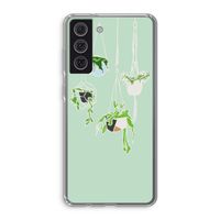Hang In There: Samsung Galaxy S21 FE Transparant Hoesje