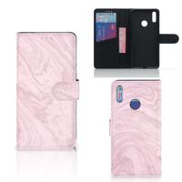 Huawei Y7 (2019) | Bookcase | Marble Pink - Origineel Cadeau Vriendin