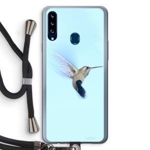 Kolibri: Samsung Galaxy A20s Transparant Hoesje met koord