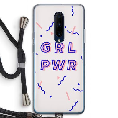 GRL PWR: OnePlus 7 Pro Transparant Hoesje met koord