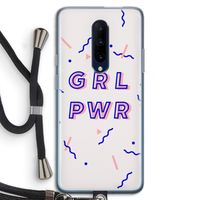 GRL PWR: OnePlus 7 Pro Transparant Hoesje met koord