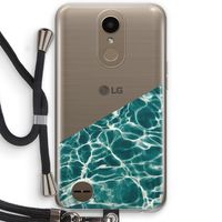 Weerkaatsing water: LG K10 (2017) Transparant Hoesje met koord