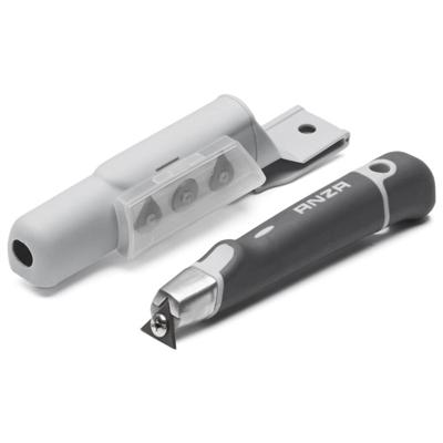 ANZA MINI professionele verfschraper met softgrip en verwisselbaar 24 mm mes