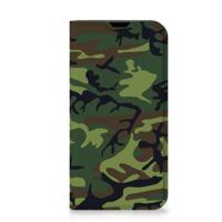 iPhone 13 Mini | Hoesje met Magneet | Army Dark