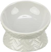 Trixie verhoogde voerbak / waterbak keramiek licht taupe Trixie verhoogde voerbak / waterbak keramiek licht taupe