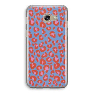 Leopard blue: Samsung Galaxy A5 (2017) Transparant Hoesje