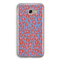 Leopard blue: Samsung Galaxy A5 (2017) Transparant Hoesje