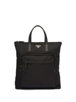 Prada sac cabas en cuir Saffiano - Noir