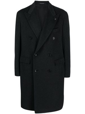 Tagliatore manteau croisé à revers pointus - Noir