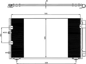 Condensor, airconditioning 35609