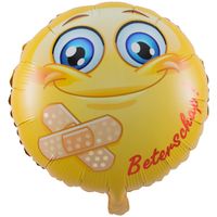 Folieballon Smiley Beterschap 45cm