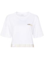 Patrizia Pepe t-shirt clouté à logo imprimé - Blanc