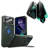 iPhone 17 Pro Max Bundle Cyber Tough Magnetic Case (Camera Control, Stash Stand) and Armorite Privacy Screen Protector - Olive Green iPhone 17 Pro Max Bundle Cyber Tough Magnetic Case (Camera Control, Stash Stand) and Armorite Privacy Screen Protector - Olive Green