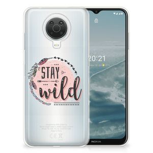 Nokia G20 | G10 Telefoonhoesje met Naam Boho Stay Wild