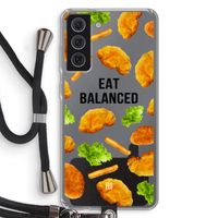 Eat Balanced: Samsung Galaxy S21 FE Transparant Hoesje met koord