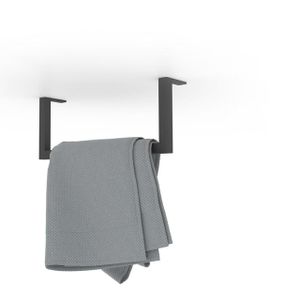 Looox Rail Handdoekhouder 35x14cm - zwart mat whh35mz