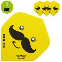 Bulls Bulls Smiley Dartflights - Mustache