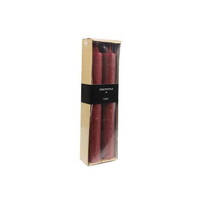 Dinerkaars Vela diameter4x25 cm 2 st. - Rood - Decostar