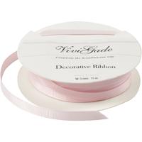 Creativ Company Decoratie lint, b: 6 mm, lichtrood, 15 m/ 1 rol