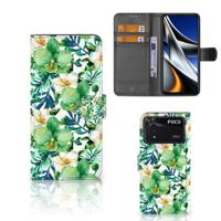 Xiaomi Poco X4 Pro 5G Hoesje Orchidee Groen Xiaomi Poco X4 Pro 5G Hoesje Orchidee Groen