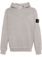 Stone Island hoodie en coton à patch Compass - Gris - thumbnail