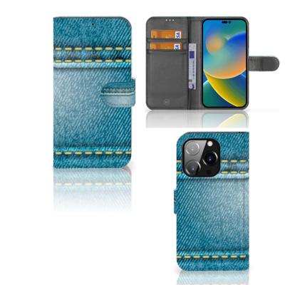 iPhone 14 Pro | Wallet Case | met Pasjes | Jeans