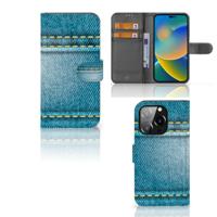 iPhone 14 Pro | Wallet Case | met Pasjes | Jeans