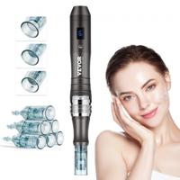 VEVOR Professionele Microneedling Pen Derma Pen 6 versnellingen met 6 naalden 0-2,5 mm