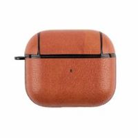 AirPods 3 hoesje - Leder - Leather series - Oranje - thumbnail